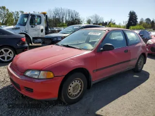 1993 Honda Civic z VIN 2HGEH2369PH537323, wystawiony jako Copart lot #54185625 z przebiegiem 186 071 mil mil oraz Szkoda całkowita • Salvage title. Historia ofert i sprzedaży dostępna na DreamBid. Obrazek 1.