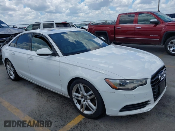 2014 Audi A6 Premium Plus with VIN WAUDFAFC6EN098448, listed as a IAAI auction lot 42579526 with 94,189 mi miles and . Bid and sale history available at DreamBid. Image 1.