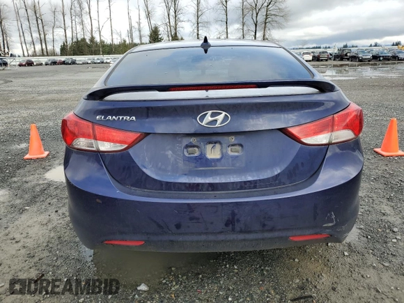 2013 Hyundai Elantra GLS with VIN 5NPDH4AE3DH275138, listed as a Copart auction lot 47889945 with 174,925 mi miles and Salvage title. Bid and sale history available at DreamBid. Image 6.