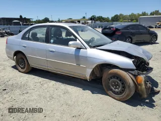 2003 Honda Civic EX with VIN 2HGES25753H528085, listed as a Copart auction lot 60356514 with Not Provided miles and Salvage Title. Bid and sale history available at DreamBid. Image 4.