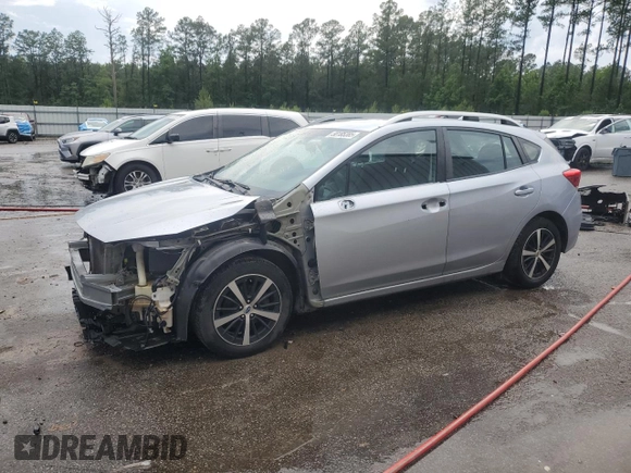 2018 Subaru Impreza Premium with VIN 4S3GTAD64J3745327, listed as a Copart auction lot 58185385 with 179,945 mi miles and Salvage title. Bid and sale history available at DreamBid. Image 1.