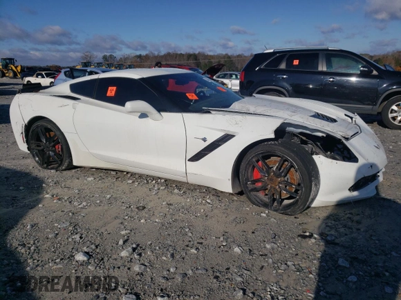 2017 Chevrolet Corvette Z51 1LT with VIN 1G1YH2D70H5103344, listed as a Copart auction lot 84568344 with 0 mi miles and Salvage Title. Bid and sale history available at carsss.com. Image 4.