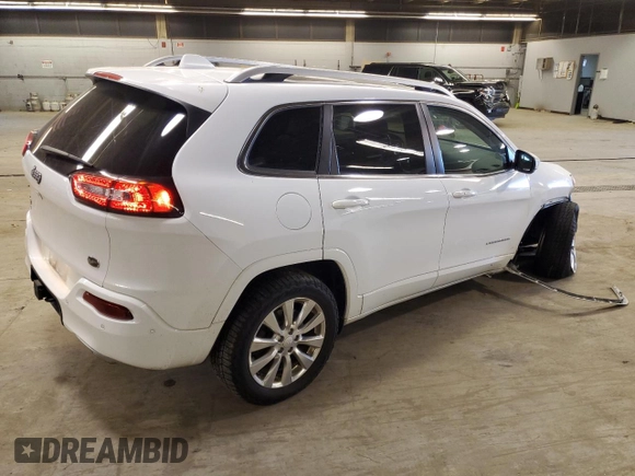 2018 Jeep Cherokee Overland with VIN 1C4PJMJX5JD558242, listed as a Copart auction lot 77577254 with 55,440 mi miles and Salvage Title. Bid and sale history available at carsss.com. Image 3.