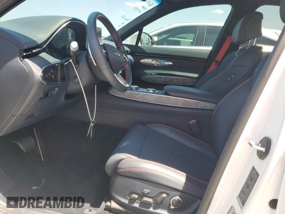 2025 Genesis GV70 Sport with VIN 5NMMCDTCXSH020362, listed as a Copart auction lot 52846135 with 7,124 mi miles and Non repairable. Bid and sale history available at DreamBid. Image 7.