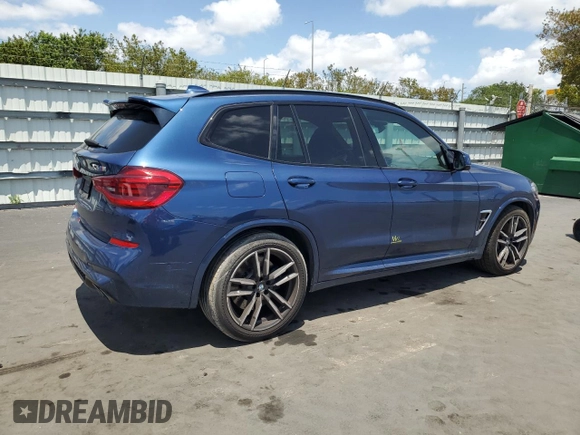 2020 BMW X3 M Competition z VIN 5YMTS0C04LLT10567, wystawiony jako Copart lot #54367805 z przebiegiem 53 055 mil mil oraz Szkoda całkowita • Salvage title. Historia ofert i sprzedaży dostępna na DreamBid. Obrazek 3.
