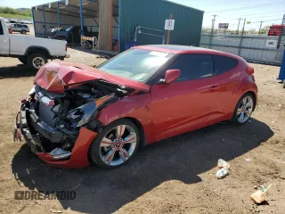 2013 Hyundai Veloster w/Black Int z VIN KMHTC6AD2DU103147, wystawiony jako Copart lot #56665685 z przebiegiem Nie podano mil oraz Szkoda całkowita • Salvage title. Historia ofert i sprzedaży dostępna na DreamBid. Obrazek 1.