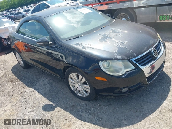 2009 Volkswagen Eos Komfort with VIN WVWBA71F99V023536, listed as a IAAI auction lot 42116083 with 124,246 mi miles and . Bid and sale history available at DreamBid. Image 1.