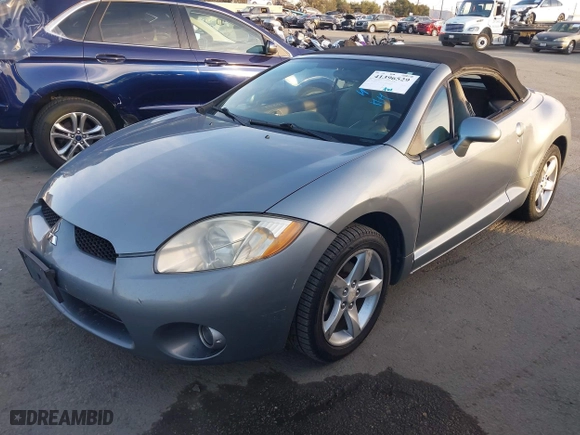 2008 Mitsubishi Eclipse GS with VIN 4A3AL25F58E002701, listed as a IAAI auction lot 41396529 with 126,655 mi miles. Bid and sale history available at carsss.com. Image 2.