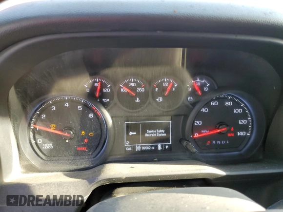 2020 Chevrolet Silverado 1500 Work Truck with VIN 1GCRYAEF7LZ333816, listed as a Copart auction lot 74290974 with 99,562 mi miles and Non Repairable. Bid and sale history available at carsss.com. Image 9.
