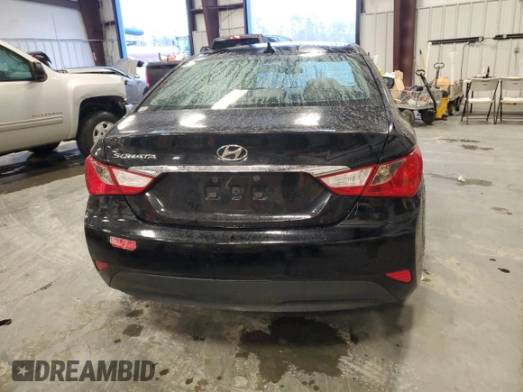 2014 Hyundai Sonata GLS with VIN 5NPEB4AC7EH941360, listed as a Copart auction lot 44618495 with 106,247 mi miles and Salvage Title. Bid and sale history available at carsss.com. Image 6.