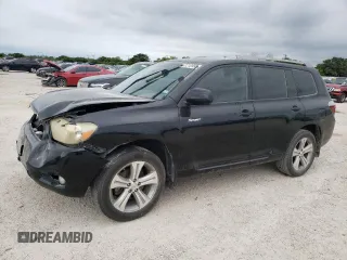2009 Toyota Highlander Sport z VIN JTEDS43A492092587, wystawiony jako Copart lot #57210994 z przebiegiem 195 908 mil mil oraz Szkoda całkowita • Salvage title. Historia ofert i sprzedaży dostępna na DreamBid. Obrazek 1.
