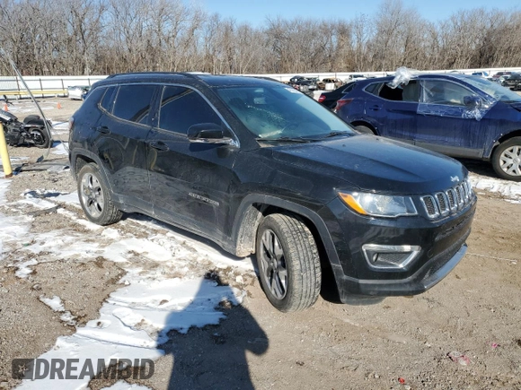2020 Jeep Compass Limited with VIN 3C4NJDCB4LT221275, listed as a Copart auction lot 46360405 with 110,443 mi miles and Salvage Title. Bid and sale history available at carsss.com. Image 4.