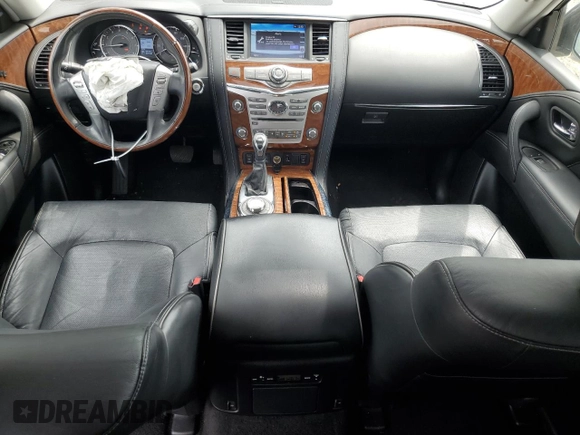 2019 Infiniti QX80 LUXE with VIN JN8AZ2NE6K9227058, listed as a Copart auction lot 64134284 with 89,785 mi miles and Salvage Title. Bid and sale history available at carsss.com. Image 8.