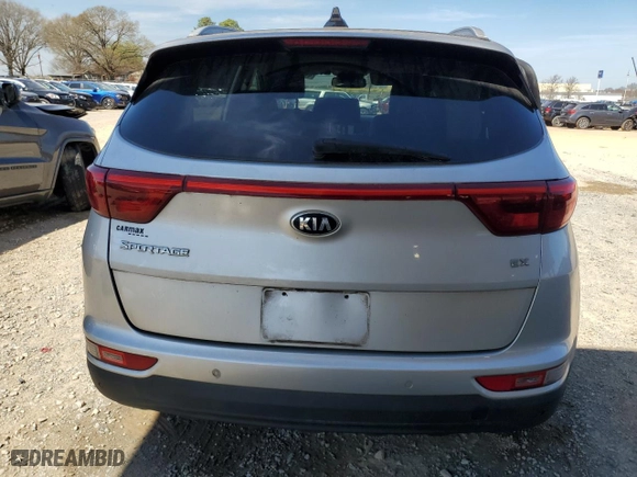 2017 Kia Sportage EX with VIN KNDPN3AC5H7257197, listed as a Copart auction lot 49682325 with 62,776 mi miles and Salvage Title. Bid and sale history available at carsss.com. Image 6.