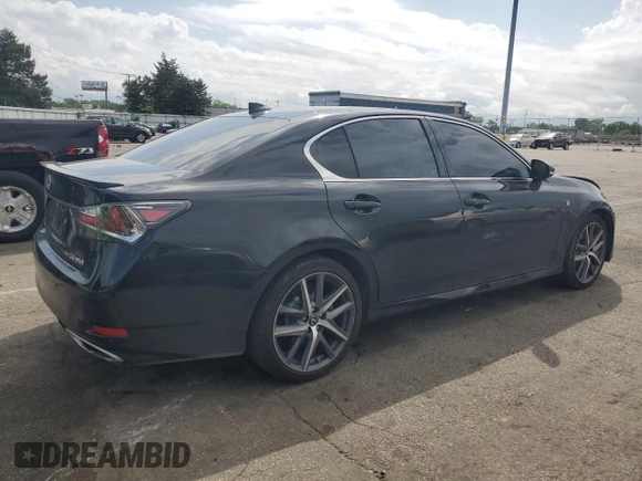 2016 Lexus GS 350 with VIN JTHCZ1BL9GA002297, listed as a Copart auction lot 52573194 with 134,876 mi miles and Salvage Title. Bid and sale history available at carsss.com. Image 3.