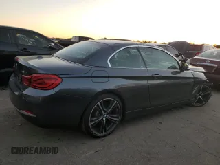 2018 BMW 4 Series 430i with VIN WBA4Z1C59JEC71972, listed as a Copart auction lot 84055464 with 120,699 mi miles and Salvage Title. Bid and sale history available at DreamBid. Image 3.