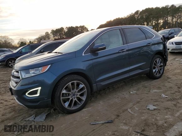 2016 Ford Edge Titanium with VIN 2FMPK4K92GBB56511, listed as a Copart auction lot 85654534 with 78,072 mi miles and Salvage Title. Bid and sale history available at carsss.com. Image 1.