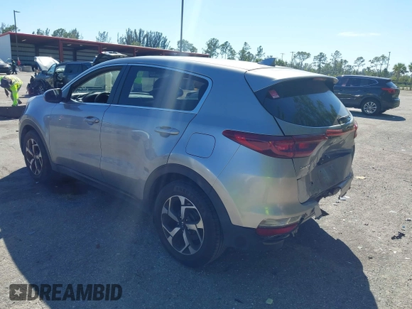 2021 Kia Sportage LX with VIN KNDPM3AC8M7925443, listed as a IAAI auction lot 41861046 with 87,142 mi miles and . Bid and sale history available at carsss.com. Image 3.