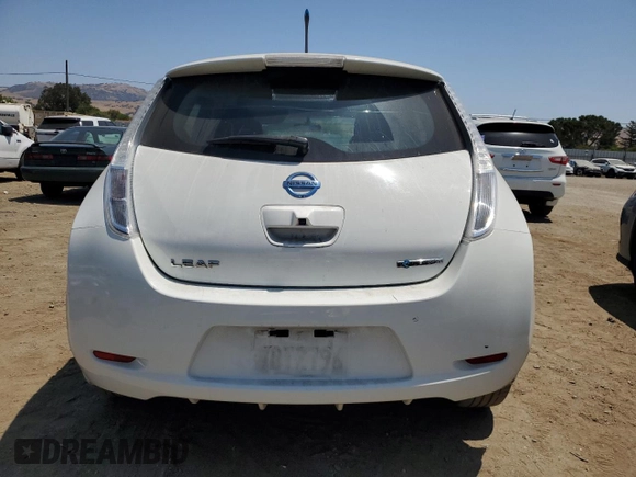 2013 Nissan LEAF SL with VIN 1N4AZ0CP2DC414815, listed as a Copart auction lot 60162715 with 81,919 mi miles and Salvage title. Bid and sale history available at DreamBid. Image 6.