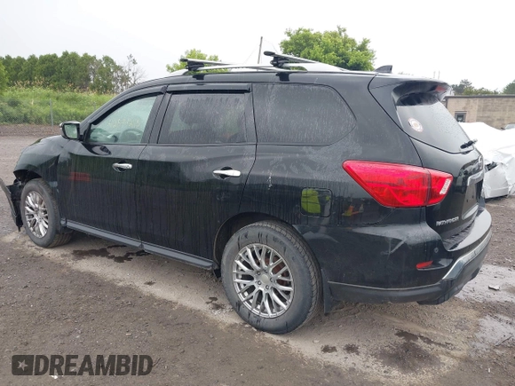 2019 Nissan Pathfinder SL with VIN 5N1DR2MM2KC585886, listed as a IAAI auction lot 42591215 with 157,085 mi miles and . Bid and sale history available at DreamBid. Image 3.
