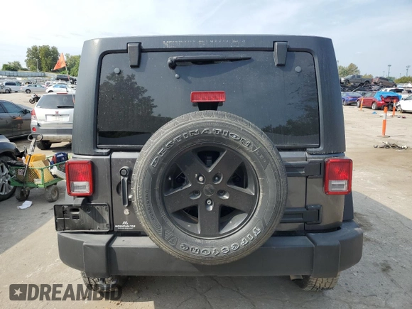 2018 Jeep Wrangler JK Unlimited Sport S with VIN 1C4BJWDG8JL844366, listed as a Copart auction lot 70589544 with 31,350 mi miles and Salvage Title. Bid and sale history available at carsss.com. Image 6.