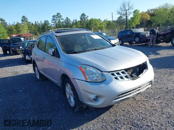 2013 Nissan Rogue SL with VIN JN8AS5MTXDW500433, listed as a IAAI auction lot 41992067 with 188,444 mi miles. Bid and sale history available at carsss.com. Image 1.