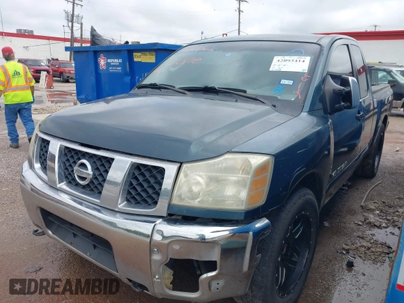 2005 Nissan Titan SE with VIN 1N6AA06A85N526529, listed as a IAAI auction lot 42093414 with Not provided miles and . Bid and sale history available at DreamBid. Image 2.