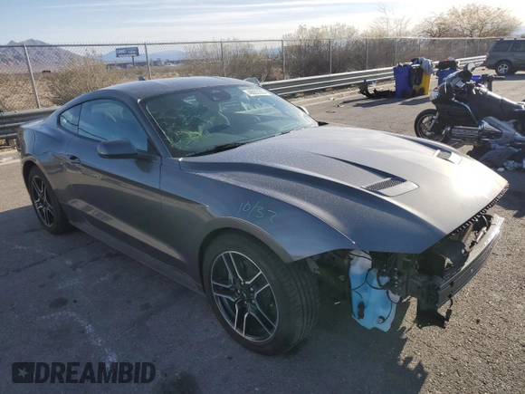 2022 Ford Mustang EcoBoost with VIN 1FA6P8TH0N5150731, listed as a Copart auction lot 48002265 with 2,615 mi miles and Salvage Title. Bid and sale history available at carsss.com. Image 4.