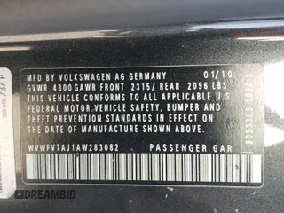 2010 Volkswagen GTI z VIN WVWFV7AJ1AW283082, wystawiony jako Copart lot #72789224 z przebiegiem 206 417 mil mil oraz Czysty tytuł • Clean title. Historia ofert i sprzedaży dostępna na DreamBid. Obrazek 12.