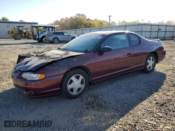 2002 Chevrolet Monte Carlo SS with VIN 2G1WX15K929192493, listed as a Copart auction lot 76564434 with 114,352 mi miles and Salvage Title. Bid and sale history available at carsss.com. Image 1.