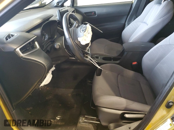 2023 Toyota Corolla Cross Hybrid S z VIN 7MUFBABGXPV016496, wystawiony jako Copart lot #58774335 z przebiegiem 25 902 mil mil oraz Szkoda całkowita • Salvage title. Historia ofert i sprzedaży dostępna na DreamBid. Obrazek 7.