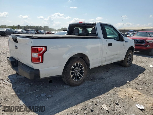 2018 Ford F-150 XL with VIN 1FTMF1C5XJFD87474, listed as a Copart auction lot 66632514 with 91,921 mi miles and Salvage title. Bid and sale history available at DreamBid. Image 3.