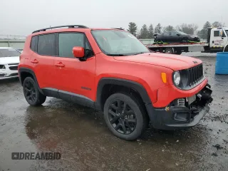 2017 Jeep Renegade Latitude with VIN ZACCJBBB1HPF91059, listed as a Copart auction lot 50259435 with 46,287 mi miles and Salvage Title. Bid and sale history available at carsss.com. Image 4.