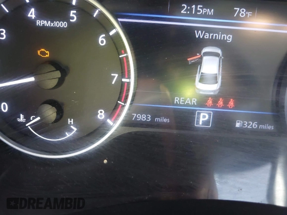 2024 Nissan Sentra SV with VIN 3N1AB8CV1RY366107, listed as a IAAI auction lot 41714847 with 7,983 mi miles and . Bid and sale history available at DreamBid. Image 15.