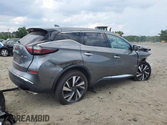 2023 Nissan Murano SL z VIN 5N1AZ2CSXPC119536, wystawiony jako Copart lot #62493295 z przebiegiem Nie podano mil oraz Nie do naprawy • Non repairable. Historia ofert i sprzedaży dostępna na DreamBid. Obrazek 3.