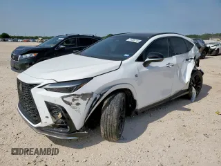 2023 Lexus NX 350 F Sport z VIN JTJKGCEZ8P2009778, wystawiony jako Copart lot #55486745 z przebiegiem 40 007 mil mil oraz Szkoda całkowita • Salvage title. Historia ofert i sprzedaży dostępna na DreamBid. Obrazek 1.