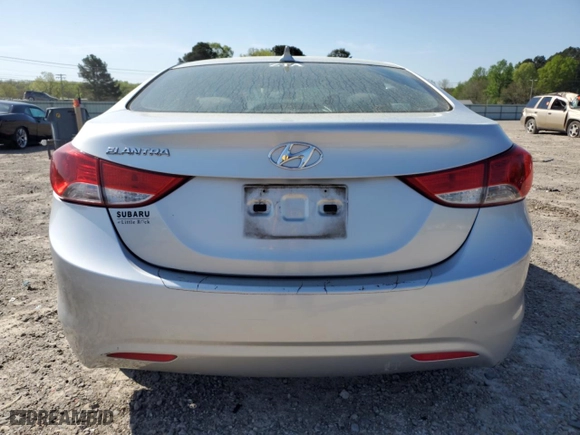 2012 Hyundai Elantra GLS with VIN KMHDH4AE4CU228538, listed as a Copart auction lot 51921135 with 163,945 mi miles and Clean Title. Bid and sale history available at carsss.com. Image 6.