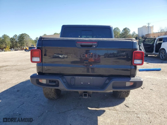 2021 Jeep Gladiator Sport S with VIN 1C6JJTAG5ML606050, listed as a Copart auction lot 45221215 with 43,529 mi miles and Salvage Title. Bid and sale history available at carsss.com. Image 6.