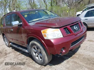 2011 Nissan Armada SV with VIN 5N1BA0ND4BN605156, listed as a IAAI auction lot 42007955 with 190,103 mi miles and . Bid and sale history available at DreamBid. Image 1.