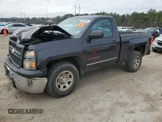 2015 Chevrolet Silverado 1500 Work Truck with VIN 1GCNCPEH0FZ313638, listed as a Copart auction lot 45659565 with 143,760 mi miles and Salvage Title. Bid and sale history available at DreamBid. Image 1.