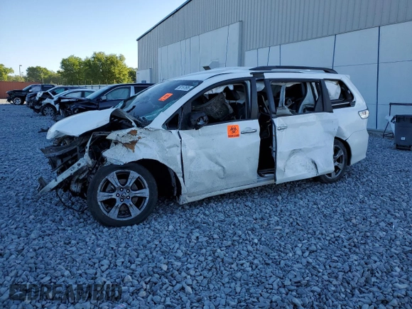 2018 Toyota Sienna SE with VIN 5TDXZ3DC4JS924062, listed as a Copart auction lot 50197695 with Not provided miles and Non repairable. Bid and sale history available at DreamBid. Image 1.