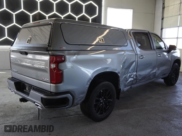2024 Chevrolet Silverado 1500 RST with VIN 1GCUDEED9RZ398607, listed as a Copart auction lot 51000055 with 4,408 mi miles and Salvage Title. Bid and sale history available at carsss.com. Image 3.