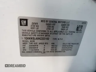 2017 GMC Acadia SLE with VIN 1GKKNSLA8HZ223182, listed as a Copart auction lot 42540575 with 111,514 mi miles and Salvage Title. Bid and sale history available at carsss.com. Image 15.