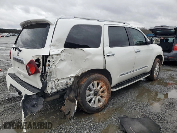 2019 Toyota Sequoia Platinum with VIN 5TDDY5G11KS168154, listed as a Copart auction lot 84562834 with 80,463 mi miles and Salvage Title. Bid and sale history available at carsss.com. Image 3.