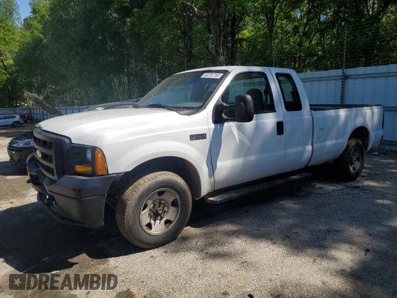 2006 Ford F-250 XL with VIN 1FDSX20546ED86165, listed as a Copart auction lot 53233755 with 241,657 mi miles and Salvage title. Bid and sale history available at DreamBid. Image 1.