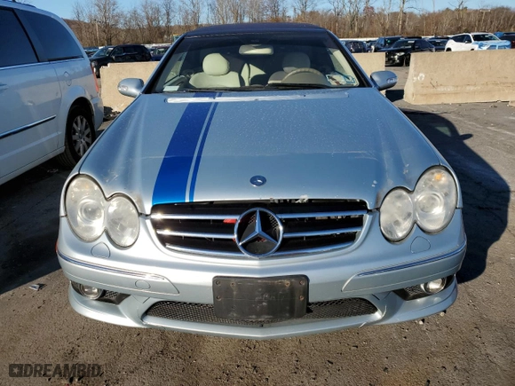 2006 Mercedes-Benz CLK-Class 5.0L with VIN WDBTK75G46T072668, listed as a Copart auction lot 80667914 with 0 mi miles and Clean Title. Bid and sale history available at carsss.com. Image 5.