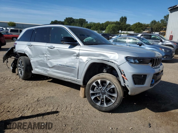 2022 Jeep Grand Cherokee Overland with VIN 1C4RJYD64N8756960, listed as a Copart auction lot 69174624 with 23,249 mi miles and Salvage title. Bid and sale history available at DreamBid. Image 4.