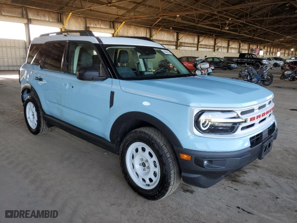 2023 Ford Bronco Sport Heritage with VIN 3FMCR9G66PRD39398, listed as a Copart auction lot 50084235 with 27781 miles and Salvage Title. Bid and sale history available at carsss.com. Image 4.
