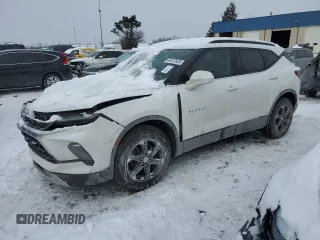 2024 Chevrolet Blazer LT z VIN 3GNKBCR46RS183542, wystawiony jako Copart lot #45127625 z przebiegiem 13 519 mil mil oraz Szkoda całkowita • Salvage title. Historia ofert i sprzedaży dostępna na DreamBid. Obrazek 1.