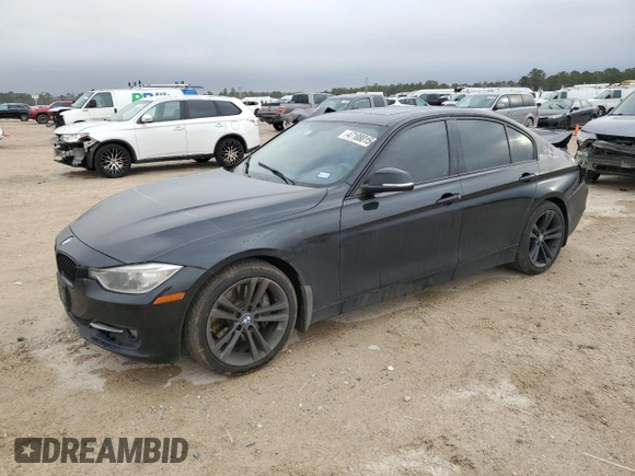 2014 BMW 3 Series 335i with VIN WBA3A9C52EF479335, listed as a Copart auction lot 47108015 with 95,745 mi miles and Salvage Title. Bid and sale history available at carsss.com. Image 1.